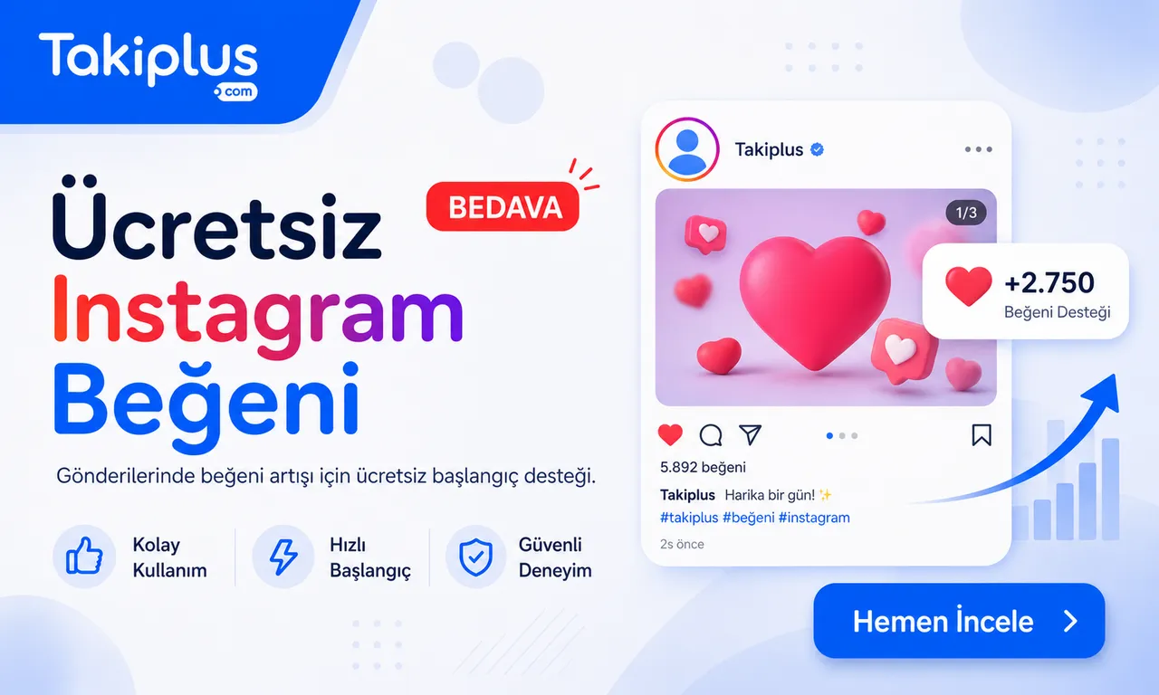 Ücretsiz Instagram Beğeni – Gönderilerine Güvenli Boost