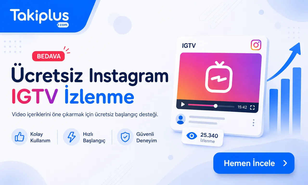 Ücretsiz Instagram IGTV İzlenme: Günde 500 İzlenme