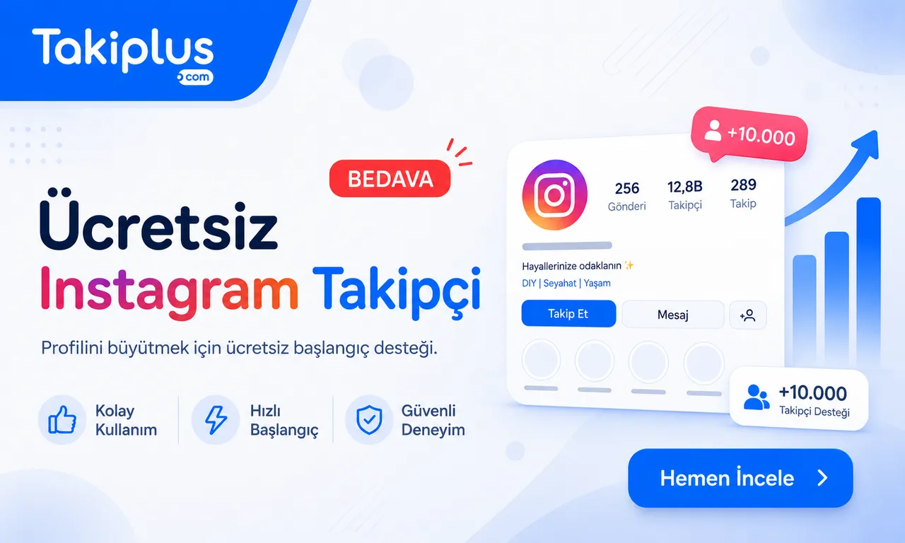 Ücretsiz Instagram Takipçi Kas – Günde 1 Kez Şifresiz Deneme