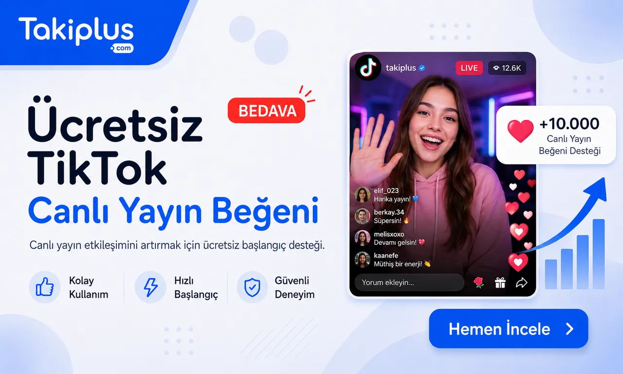 Ücretsiz TikTok Canlı Beğeni: LIVE Yayına Şifresiz
