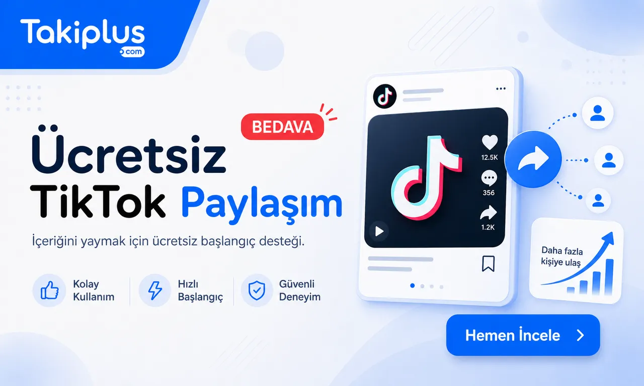 Ücretsiz TikTok Paylaşım: Videona Şifresiz Share